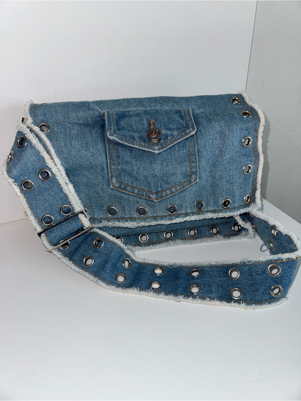 Anthropologie Denim Jacko Jeans Shoulder Bag - Picture 2 of 11
